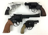 (4) Vintage Cap Guns W/ Hutch, Feber, Kusam, Marx