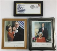 (3) Presidential Collectibles W/ George Bush