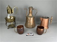 Copper & Brass: Mule Mugs, Pitchers, Carafes