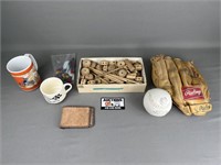 Baseball Glove, Mugs, Tinker Toys