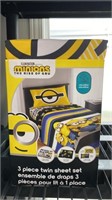 Minions twin sheet set