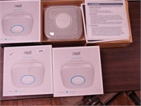 Four Nest smoke detectors/carbon monoxide