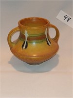 Roseville Tan Monticello Vase Pottery