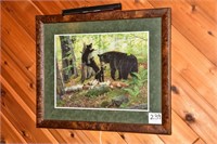 FRAMED BEAR PICTURE BY PERSIS CLAYTON WEIRS