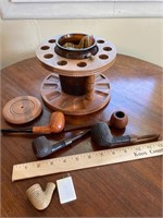 Pipe Stand, Humidor, Pipes