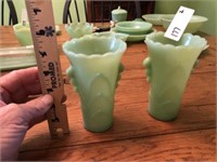 Pr of Jadeite Vases
