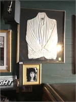 CHER PICTURE AND FRAMED WHITE RAYON JACKET
