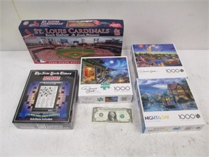 Lot of Assorted Puzzles - NY Times & St. Louis
