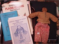 Vintage cloth Native American doll 12" long