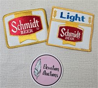 Pair of Schmidt Beer Patches