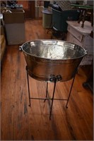 Galvanized Cooler On Stand