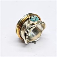 Silver Turquoise(0.4ct) Ring