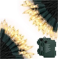 Battery Operated Christmas Lights, 2 Set of 17ft 5