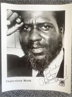 Thelonius Monk signed photo