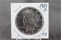 1923 D Peace Dollar (Cleaned)