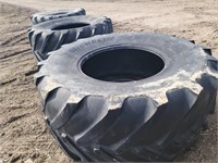 Three 800/70R 38 tires