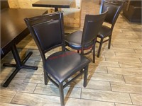 (4) METAL DINING CHAIRS