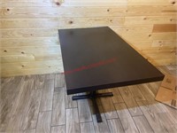 (2) 30 X 48 SOLID WOOD DINING TABLE W/ BASE