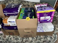 (4) Boxes of Incontinence Underwear