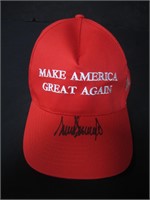 Donald Trump signed MAGA hat COA