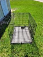 EXTRA LARGE BLACK WIRE PET CRATE