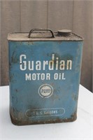 GUARDIAN MOTOR OIL CAN , 2 GALLON