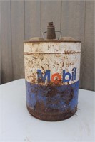 MOBIL CAN  5 GALLON