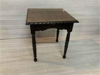 JACOBEAN CARD TABLE WITH TIMBER SLIDES