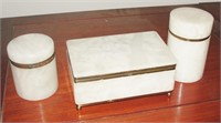 Set of Vintage Marble or Stone Jewelry Boxes