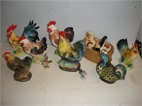 Ceramic Chickens, All Marked Japan