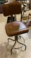 Vintage office chair - brown colored leather style