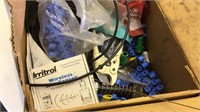 Box full of wireless sensors and tools