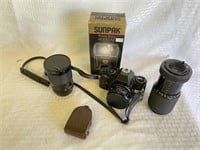 5 Pcs Vintage Cameras and Accessories