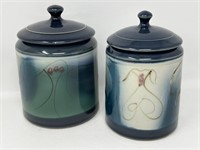 Signed Studio Pottery Globe Jar Vessel Canisters