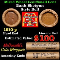 Lincoln Wheat Cent 1c Mixed Roll Orig Brandt McDon