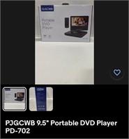 9.5" Portable DVD Player PD-702