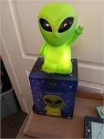 New Alien table lamp battery operated in the box.