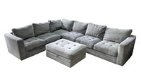 Thomasville Grey Fabric 3-piece Sectional