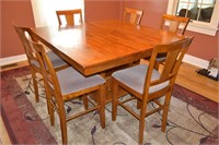 10: Bar height kitchen table w/6 chairs