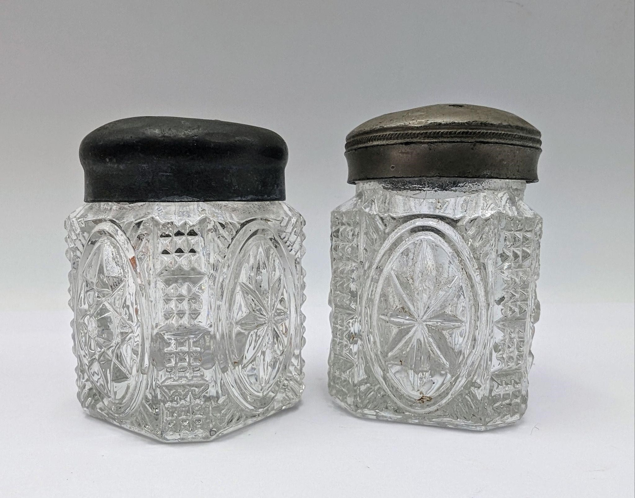 Antique Salt & Pepper Shaker Set