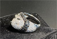 .925 Panda w/Gemstone Ring-China