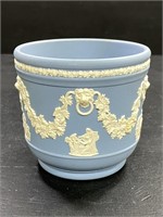 Vintage Wedgwood Blue Jasperware Jardiniere