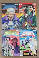 1988 MARVEL Justice Comic Books - set of 4