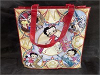 VTG Betty Boop Vinyl Tote Bag - Note