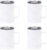4 Pcs Sublimation Mugs Stainless Steel Coffee