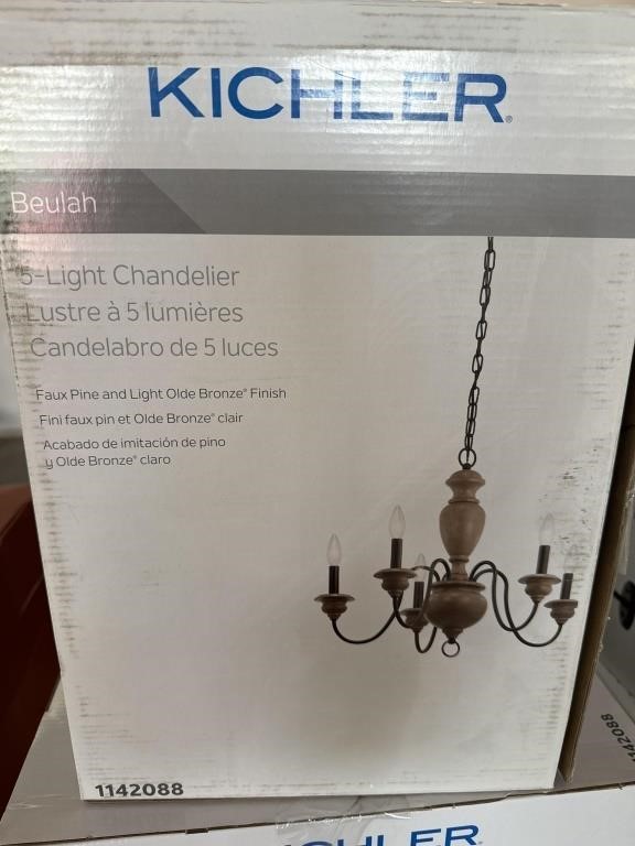 KICHLER 5 LIGHT  CHANDELIER