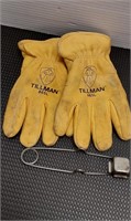 Tillman gloves sz L & Striker