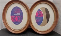 (2) oval 8x10 / 5x7 picture frames