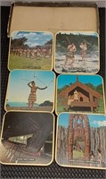 Vintage Maori coasters . New Zealand.  Made by