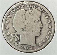 1904 Barber Half Dollar (VF30)